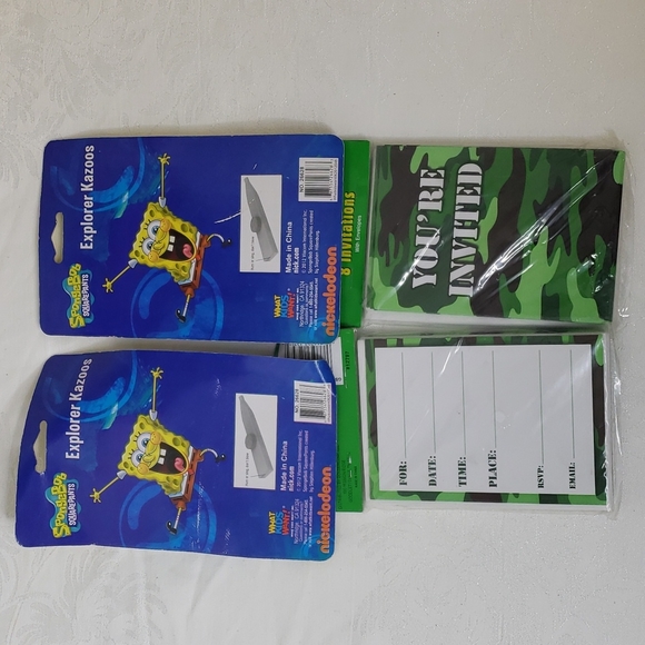 Kids Party Supplies Invitations and Kazoos - Picture 3 of 3